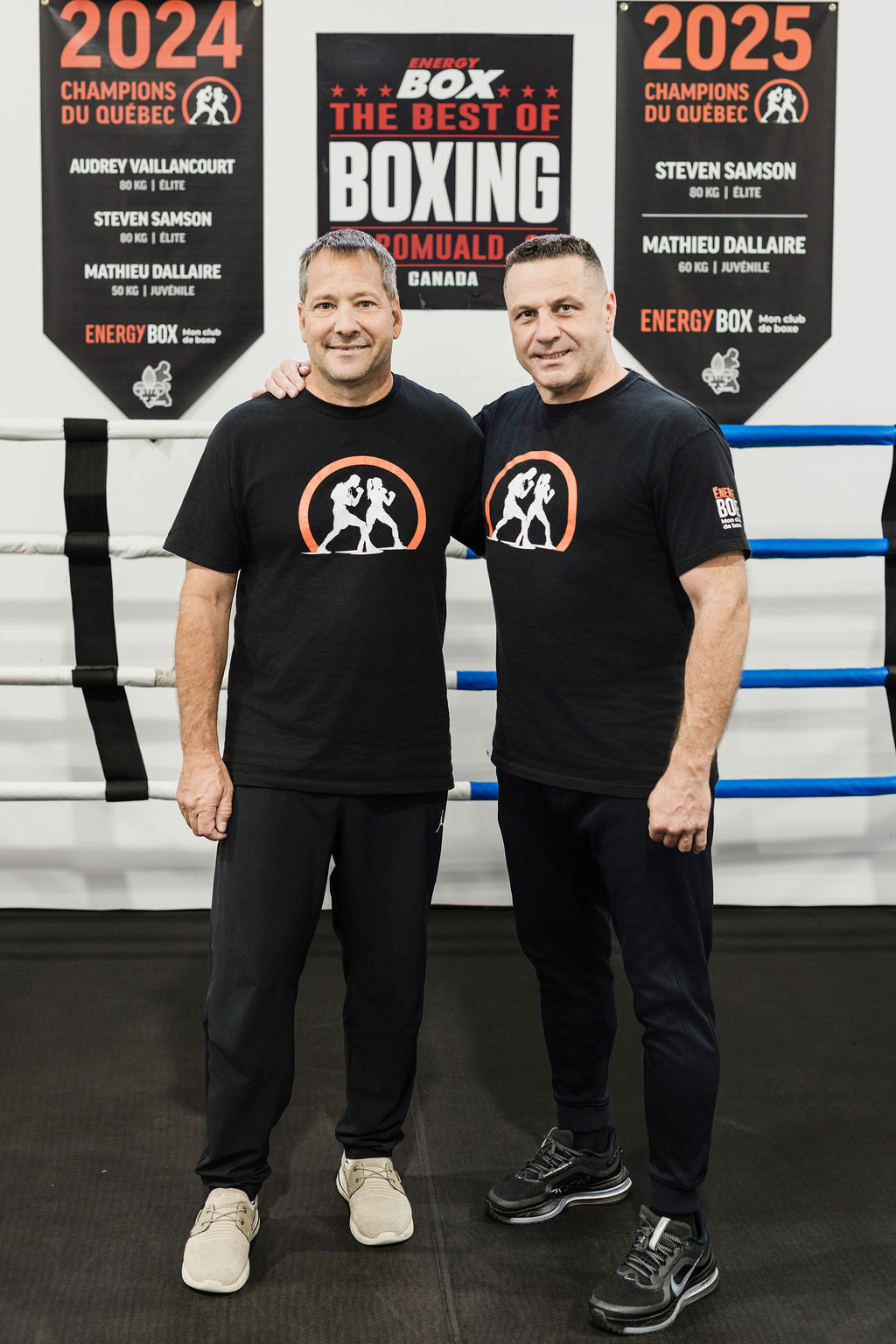 Les deux associés d’Énergie Boxe, François Linteau et Eric Dallaire